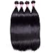 Brazilian Straight Hair 4 Bundles 10A Grade Unprocessed Brazilian Virgin Hair Weave Bundles Straight Human Hair Extensions 16 18 20 22 inches Natural Color