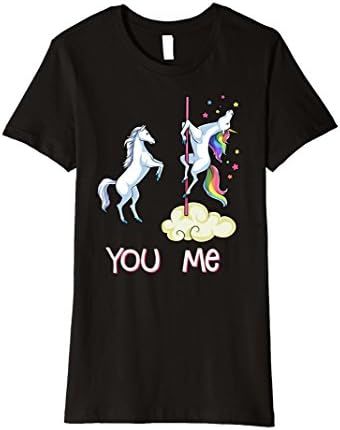 Womens Unicorn You vs Me Shirt Funny Unicorns Rainbow T-shirt Gifts Small Black