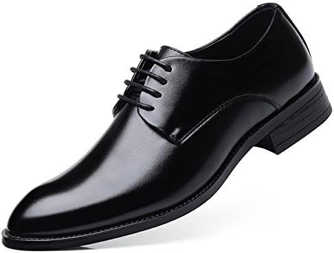 YUBUKE Men's Shoes Retro Dress Shoes Fashion Breathable Business Casual Shoes