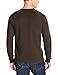 Hanes Men's Long Sleeve Slub Jersey Tee, Dark Truffle, Medium