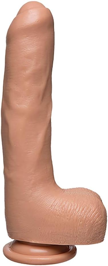 Doc Johnson Uncut D 9 in w Balls Firmaskyn Dildos, 800 g, Skin-coloured