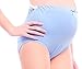 Giftpocket 3 Pcs Maternity Underwear Cotton High Waist Seamless Belly Support, Blue, XXL