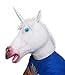 YOUTUMALL Halloween Mask Latex Brown Horse Head Mask For Party Halloween Costume (Unicorn)