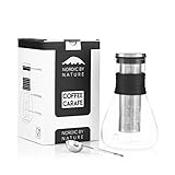 Ice Cold Brew Coffee Maker With Spout | 34oz | Create & Serve The Best Tasting Cold Brew Coffee | Made Of Materials & Comes With Coffee Recipe E-Book And Measuring Spoon | Great Cold Brew
