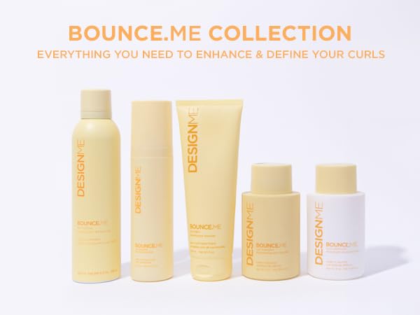 DESIGN.ME BOUNCE.ME CURL BALM AND CREAM FOR CURLY HAIR WITH NOURISHING ARGAN OIL | WAVE, COIL, AND CURL DEFINING CREAM | SULFATE FREE AND PARABEN FREE (8.5 FL OZ)