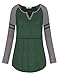 Larenba Women Raglan Sleeve Breastfeeding Shirt Color Block Nursing Tops