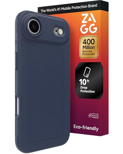 ZAGG Luxe Snap Phone Case for iPhone Air - Blue Navy, Durable Graphene for Drop…