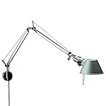 Artemide Tolomeo Mini Wall Lamp Aluminum Wall Bracket INCLUDED Design Michele De Lucchi Giancarlo Fassina Italy 1987