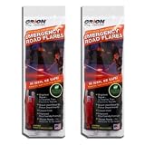 Orion Safety Products - 15 Minute Road Flares with Free Neon Light Stick (1 Pack of 3 Flares) - 2 Pack