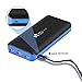 EC Technology 22400mAh Power Bank Ultra High Capacity External Battery 3 USB Port External Battery Pack With LED Flashlight Portable Charger for iPhone, iPad, Samsung, Nexus, HTC and More-Black&Blue