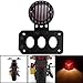 BADASS SHARKS Motorcycle Side Mount Tail Light Brake License Plate Bracket Taillight for Harley Touring Sporster Bobber Choppers Honda Yamaha Suzuki Kawasaki Custom Bike Cruiser