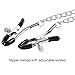 UTIMI Ball Gag Silicone with Nipple Clamps, Lock & Key Included