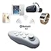 LS,Wireless Bluetooth Gamepad Control VR Remote Controller for 3D VR Glasses, VR Box,Virtual Reality Headset, and Smartphones Compatible with Android or ISO System (White)