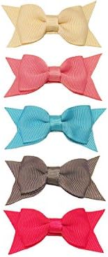 Baby Wisp 5 Cadeau Hair Bows Baby Girls Toddlers Hair Clips - Under the Sea Gift Set