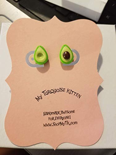 mini avocado stud earrings