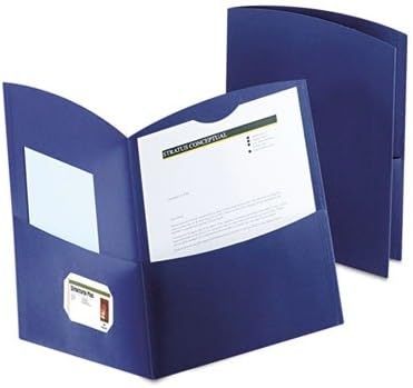Oxford 5062523 Contour 2-Pocket Folders,100-Sht Cap,8-1/2-Inch x11-Inch,25/BX,DBE
