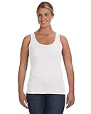 Anvil Ladies Ringspun Double Needle Bottom Hem Preshrunk Ringspun Cotton Tank