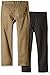 American Hawk Big Boys' 2 Pack: Five Pocket Twill Pants, Black/Khaki, 10/12