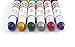 Pack of 6 Professional Waxy Hair Chalk Pens Metallic Glitter Hair Dye Non-Toxic Temporary Hair Color-No Mess Works on All Hair Color (Purple+Blue+Rose Red+Green+Silver+Gold)