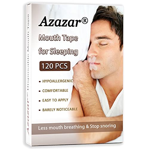 Azazar Mouth Tape for Sleeping 120 Pcs, Advanced Gentle Sleep Strips