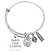 Infinity Collection Teacher Charm Bangle Bracelet-Teacher Gift, Teacher Thank You Jewelry, Show Your Teacher Appreciation, Thank You Gifts for Teachers