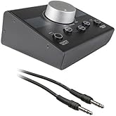 Mackie Big Knob Passive Studio Monitor Controller with 1/4" Male Phone to 1/4" Male Phone TRS Cable -5