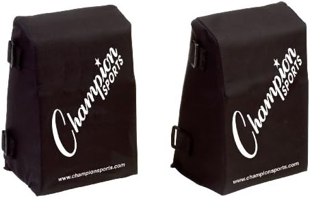 Champion Sports Catcher’s Knee Pads: Adult or Youth Baseball or Softball Catcher Black Equipment Knee Wedge - Cushioned Behind the Knee Reliever Padding Gear