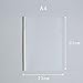 Plastic File Folder Sliding Bar Report Covers (with Clear U-Type Sliding Bar), Transparent Resume Presentation File Folders Organizer Binder for A4 Size Paper, 5 Color 20 Pieces