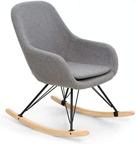dark gray rocking chair