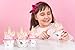 Unicorn Glitter Cupcake Toppers + Wrappers - Set of 24 by Just For Fun Shop | Girls Birthday Party Supplies - Rainbow and Gold Glitter Decorations | Cute favors for Baby Shower