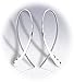 RIBBONXSSS Ribbon Earrings extra short Sterling Silver