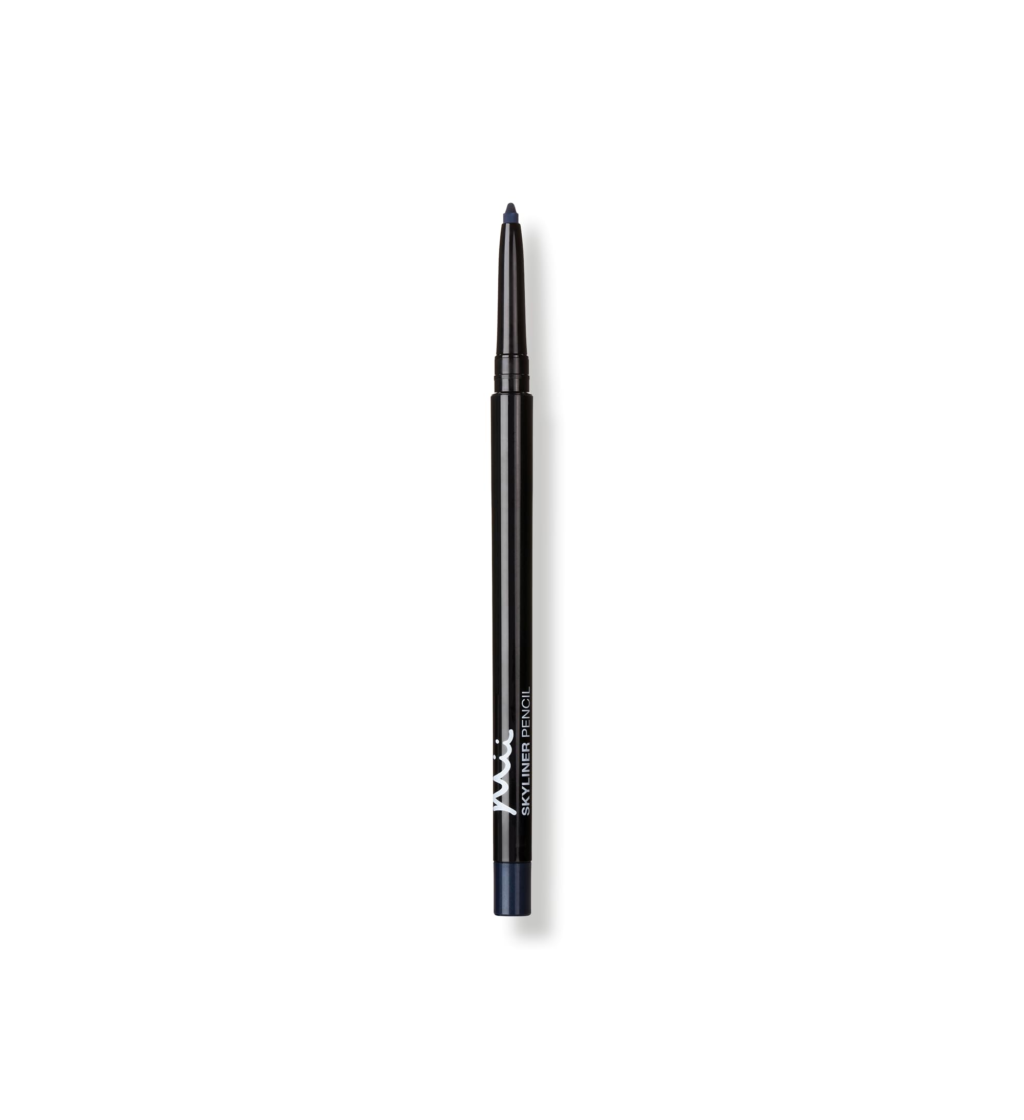 Mii Cosmetics Skyliner Eyeliner Pencil, Enhances & Defines Eyes, Long-Lasting & Smudge Proof Eyeliner Pencil, Fine Tip Eye Liner Pen with Built-In Sharpener, Rich Navy Blue, Evening Blue