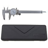 Utility Dial Caliper - 6 Inch with 0.001" Precision, Stainless Steel, Shockproof by Science Purchase