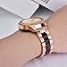 V-MORO Compatible Galaxy Watch 42mm Band Women,20mm Rose Gold Stainless Steel Strap with Tortoise Resin Bracelet Replacement Galaxy Watch 42mm SM-R810/Gear S2 Classic SM-R732/R735 Smartwatch