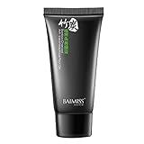 Pawaca Bamboo Charcoal Blackhead Remover Mask Deep Cleansing Acne Oil-control Moisturizing Anti-aging Tighten Pores Black Mud Peel-off Facial Mask for Face Nose ( 50g )