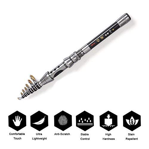 Lixada Teleskop Angelrute und Spule Combo Kit mit 100M Angelschnur Köder Haken Jigkopf und Fischen Tragetasche Fall Angelzubehör – Bild 7