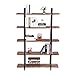IRONCK Bookshelf and Bookcase 5-Tier, 130lbs/shelf Load Capacity, Industrial Bookshelves Home Office Furniture, Wood and Metal Frame ...