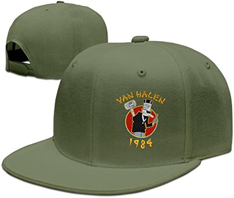 Van Halen 1984 Tour Hats Men's Adjustable Hunter Hat Visor ForestGreen