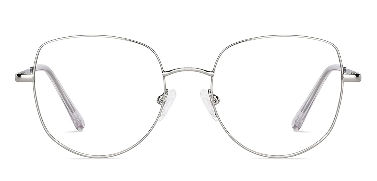 Buy Vincent Chase By Lenskart Zero Power Blue Cut & Antiglare Computer Eyeglasses Grey Round