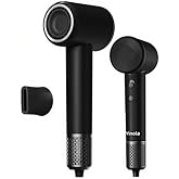 High-Speed Hair Dryer, Negative Ionic Blow Dryer with 110,000 RPM/1500W Brushless Motor for Fast Drying, Lightweight Hairdryer for Travel and Home, with Diffuser, Magnetic Nozzle