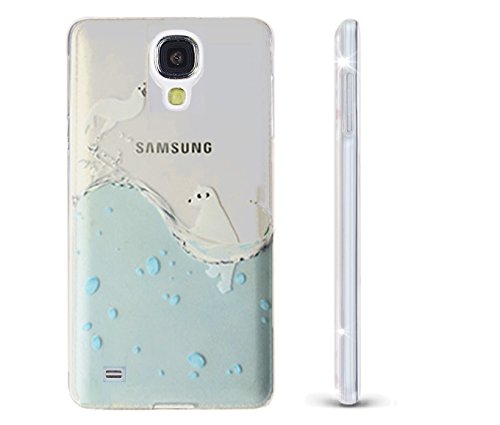 Galaxy S4 i9500 slim case,Funny Cartoon Sea Lion Seal Fur Seal Polar Bear Sea Adorable Animal Design Slim Fit Clear Soft Thin TPU Cover Case for Galaxy i9500 (slim TPU sea lions )