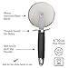 Professional Grade Pizza Cutter Wheel - Slices Quickly Easily and Effortlessly - Razor Sharp Stainless Steel Blade with Comfortable Slip Proof Handle - Gourmet Quality Kitchen Tools for Home Cooks