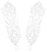 Simplicity Women's Classic Bridal Lace Embroidered Fingerless Gloves