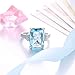 Sumanee Vintage Women 925 Silver Aquamarine Gemstone Ring Wedding Jewelry Size 6-10 (10)