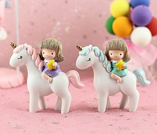Pcs Lovely Unicorn Girl Figurines Toys Mini Figure Collection