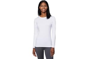 32 Degrees Heat Womens Ultra Soft Thermal Lightweight Baselayer Crew Neck Long Sleeve Top
