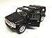 Black 2008 Hummer H2 SUV Die Cast Toy with Pull Back Action