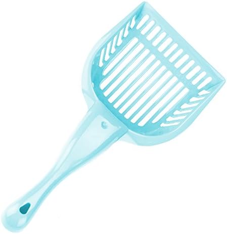 Cat Litter Scoop with Reinforced Comfort Handle by Weebo Pets (Turquoise)