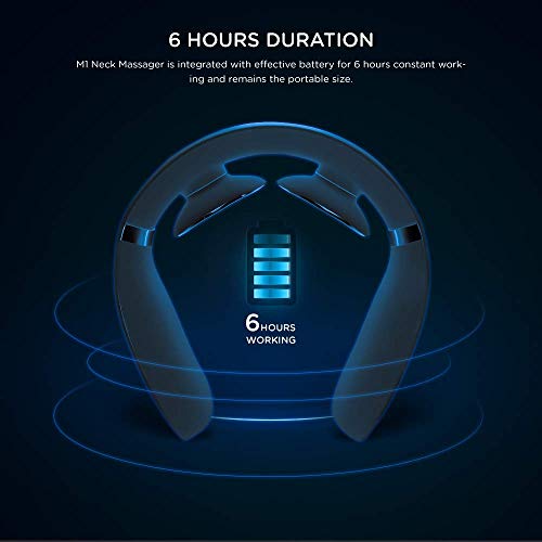 Tunnu Neck Massager for Pain Relief, Deep Tissue with Heat, Hands-Free Portable, 5 Modes 16 Levels Hand Massage Simulation, Intelligent Massage for Sore Relief, A Gift with Free Handbag