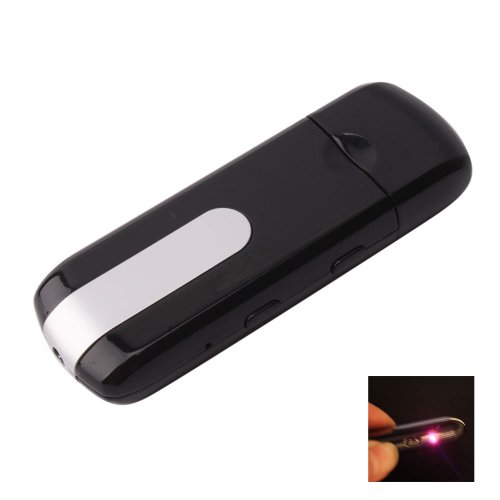 USB Rechargeable Pin-hole Motion-Detection Spy AV Camera Disguised as USB Dongle Black